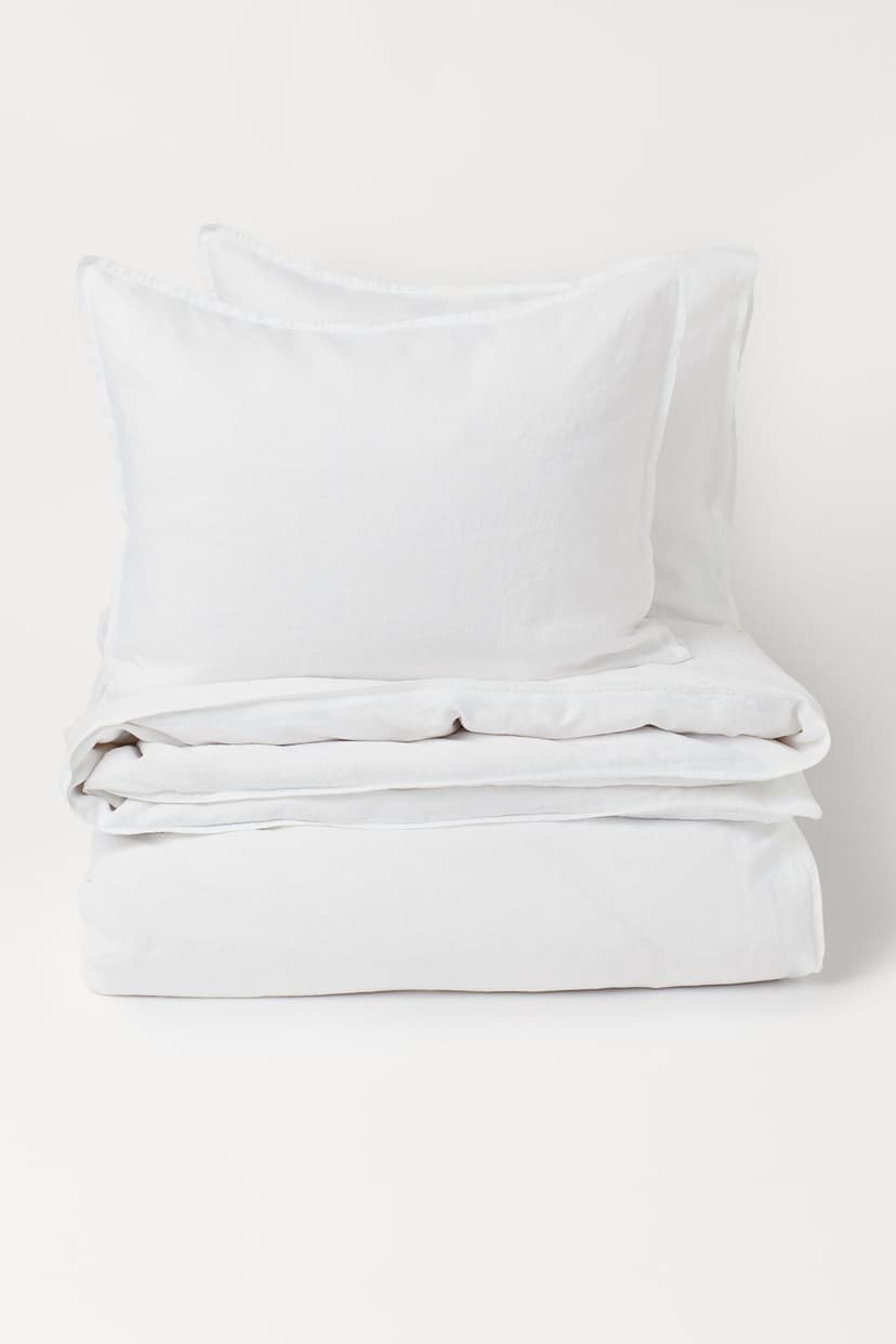 Linen King/Queen Duvet Cover Set